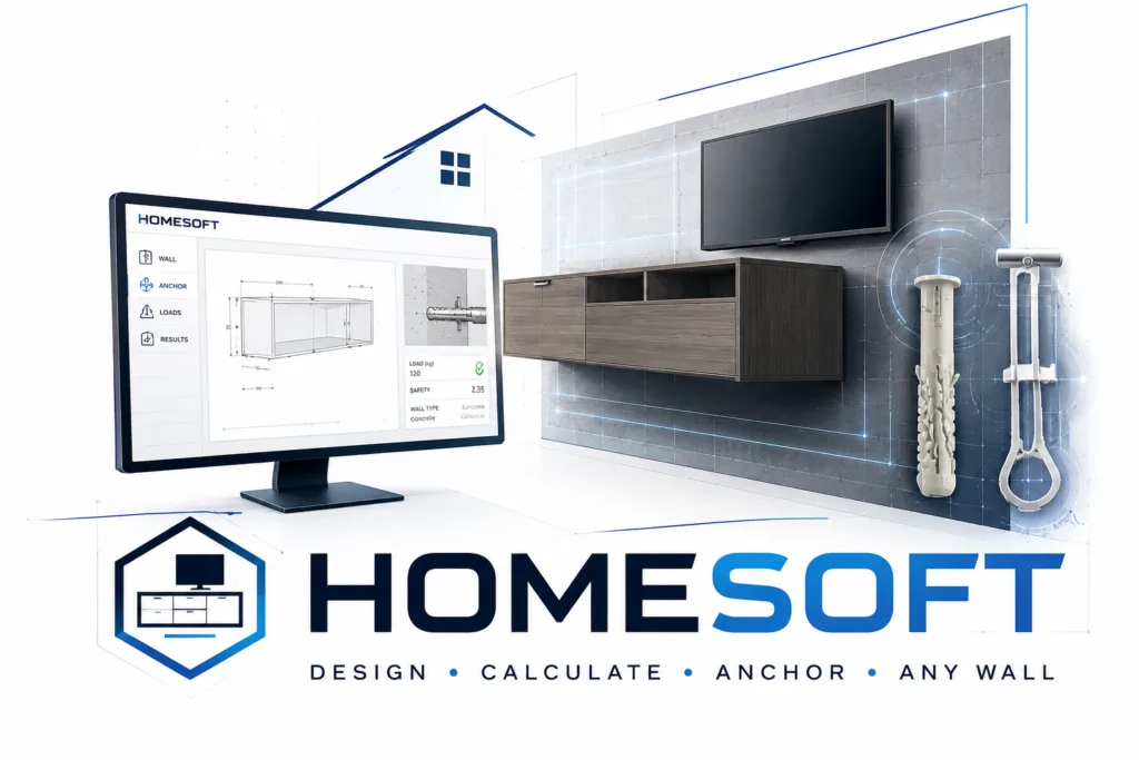 HOMESOFT — עיגון ארונות וטלוויזיה לקיר